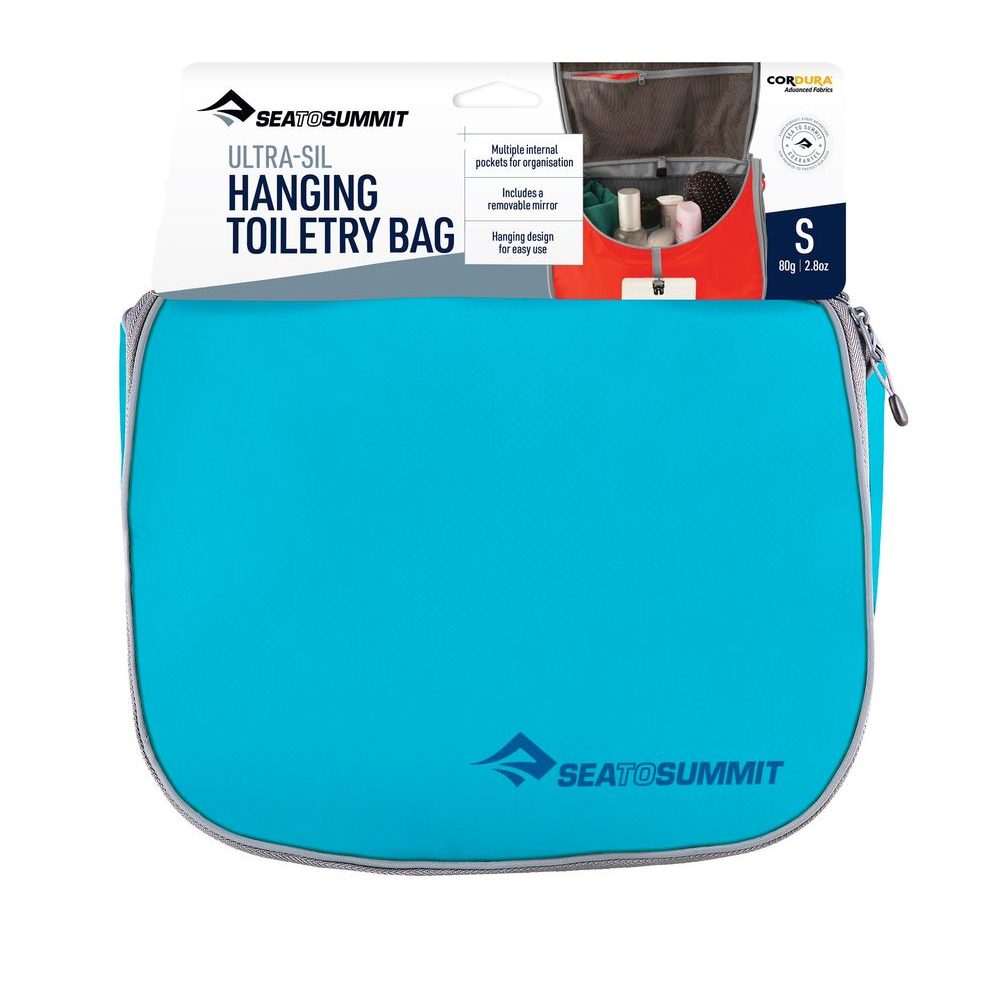 Ultra-Sil Hanging Toiletry Bag Small, Blue Atoll