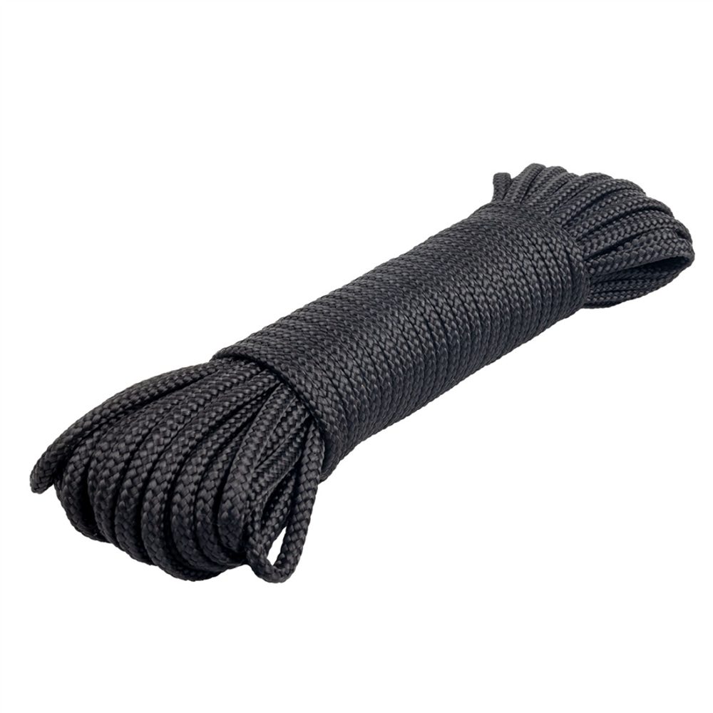 Šňůra stanová, černá, 3 mm x 15 m