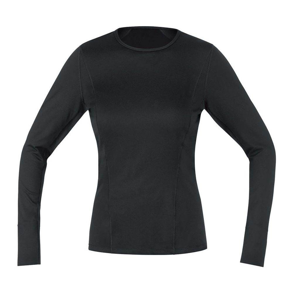 M Wmn BL Thermo LS Shirt black