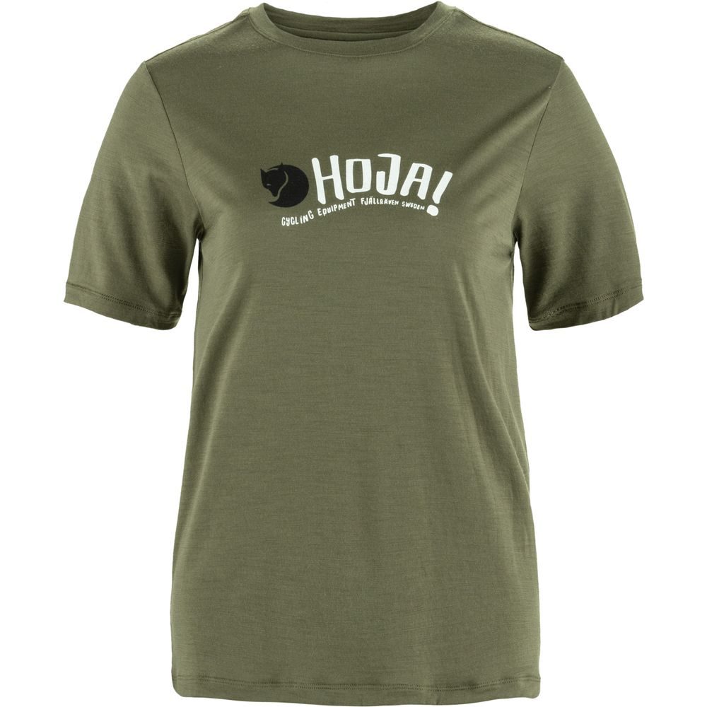 Hoja Wool T-shirt W Laurel Green