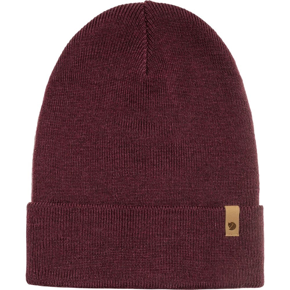 Classic Knit Hat Dark Garnet