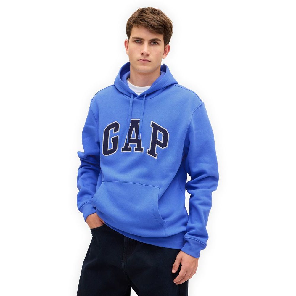 674148-22 Mikina s logem Modrá