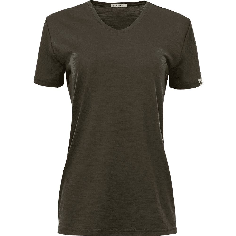 LightWool 180 Loose fit Tee W Chocolate Plum