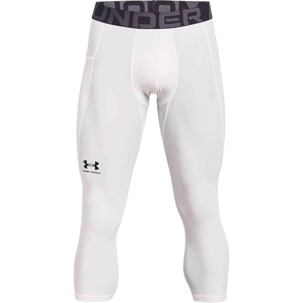 UA HG Armour 3/4 Legging, White
