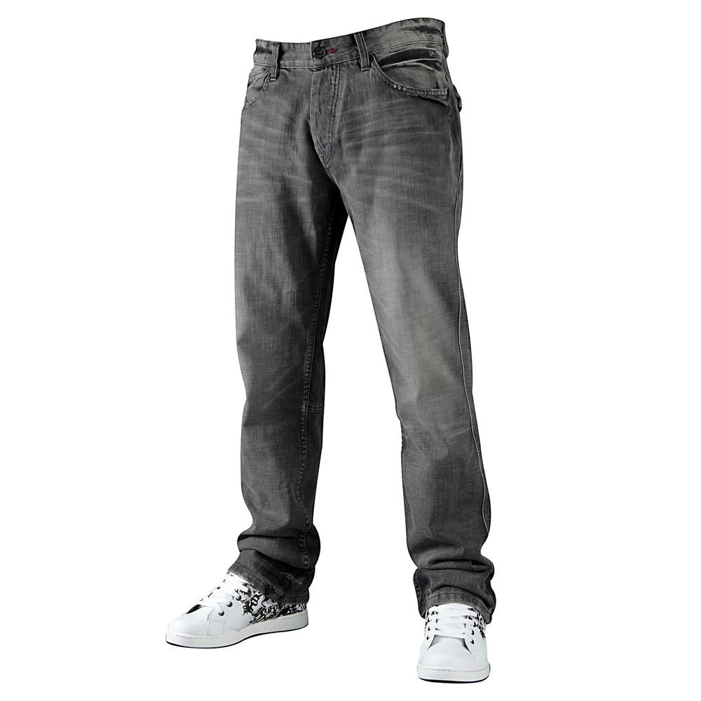 43265-447 Straight Edge Jean Grey Vintage - riflové kalhoty