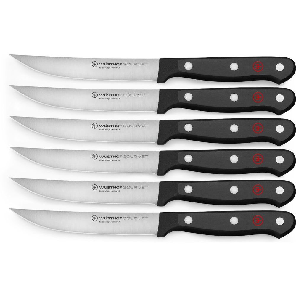 Set of gourmet steak knives 6 pcs
