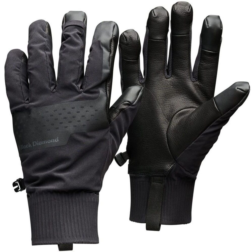 ALPINE SOFTSHELL GLOVES Black