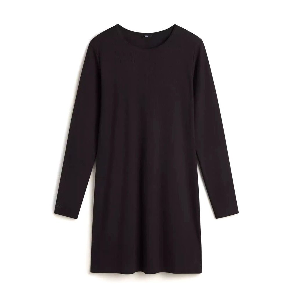 Drew Rib LS Dress Black