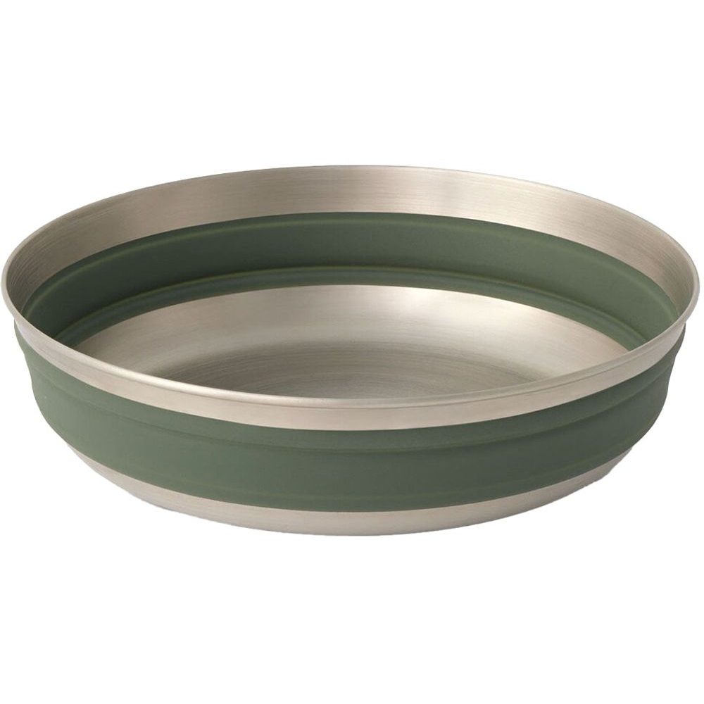 Detour Stainless Steel Collapsible Bowl - L, Laurel Wreath Green