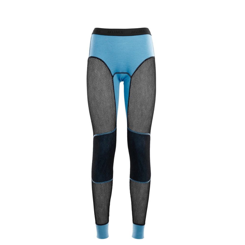 WoolNet Longs, Woman Azure Blue / Jet Black