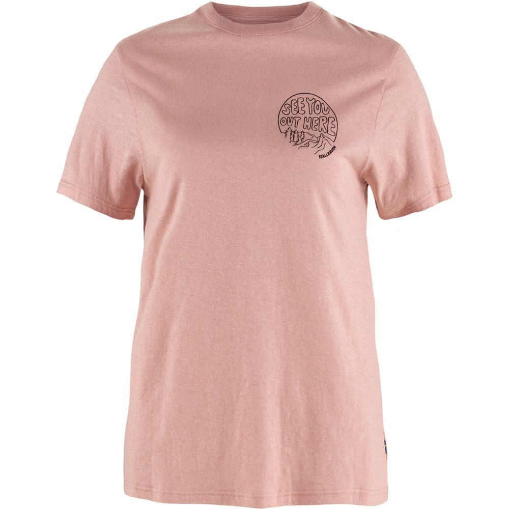 Hemp Blend Out Here T-shirt W Chalk Rose