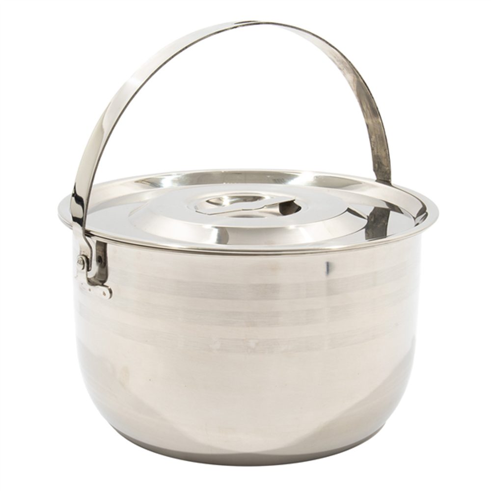 Stainless steel pot with lid 6 l