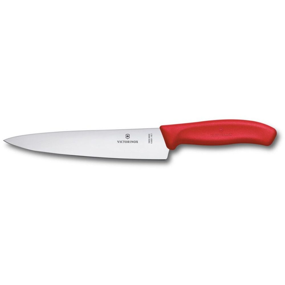 Swiss Classic, chef's knife, 19cm, straight, red, blister