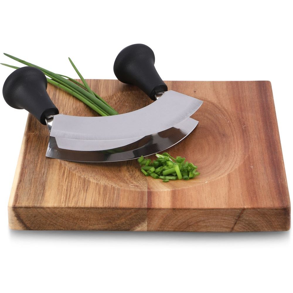 Nůž kolíbkový dvojitý s prkénkem