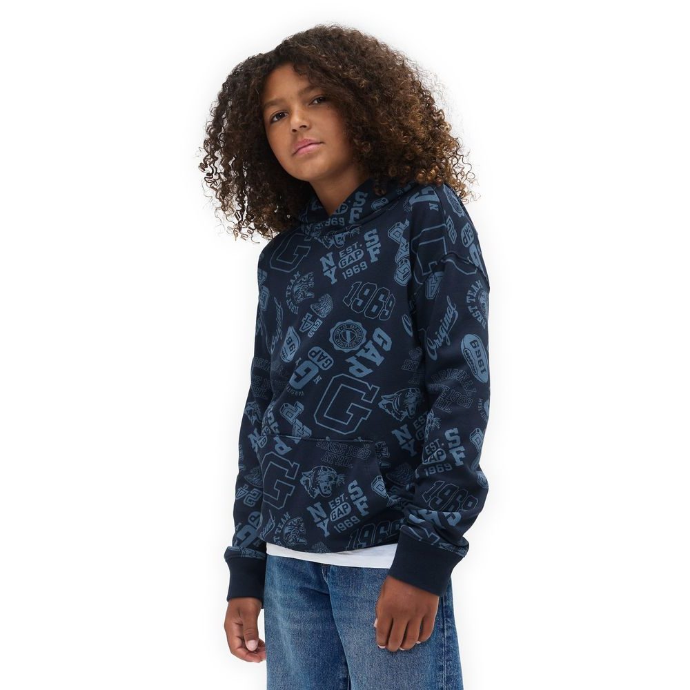 795213-01 Dětská mikina s logem Tmavě modrá