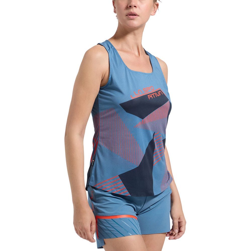 (取寄) スポルティバ レディース コンプ タンク トップ - ウィメンズ La Sportiva women Comp Tank Top - Women's Cherry Tomato/Moonlight La Sportiva Comp Tank Top - Women's - Women