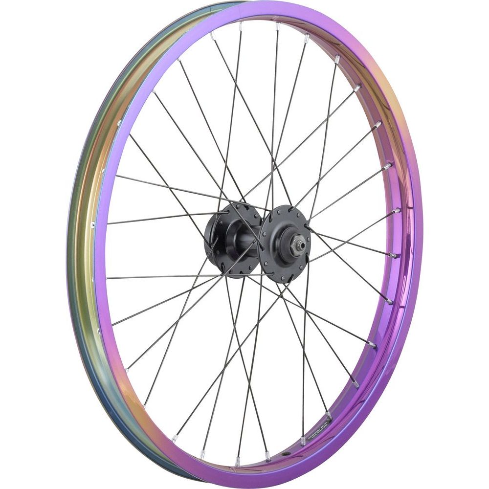 Wheel Front JK30/DC20 6-bolt Disc 20" 28H QR Oil Slick