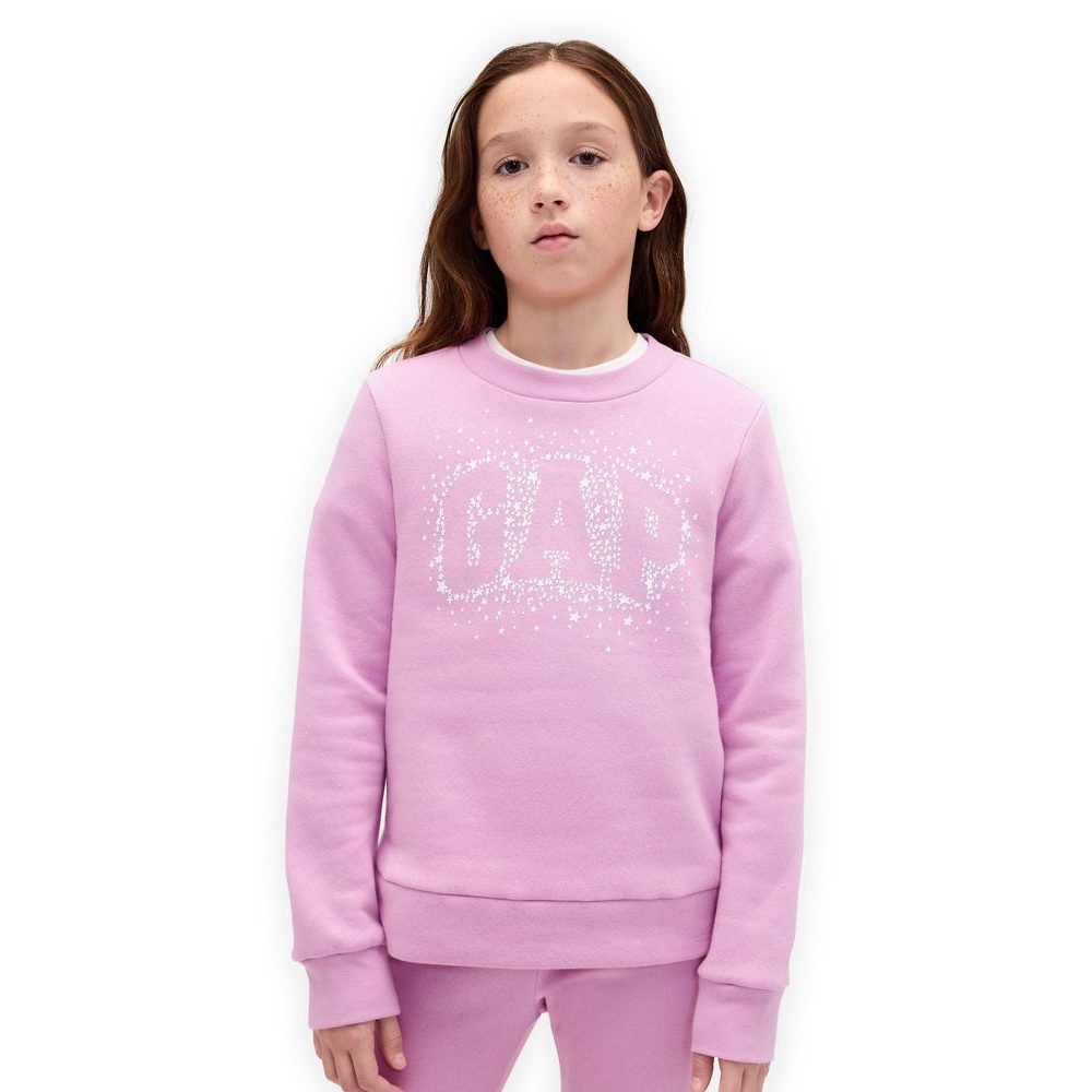 853243-02 Dětská mikina s logem Růžová