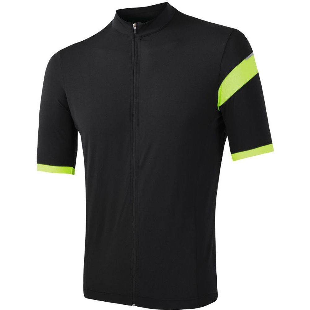 CYKLO COOLMAX CLASSIC pánský dres kr.rukáv celozip true black