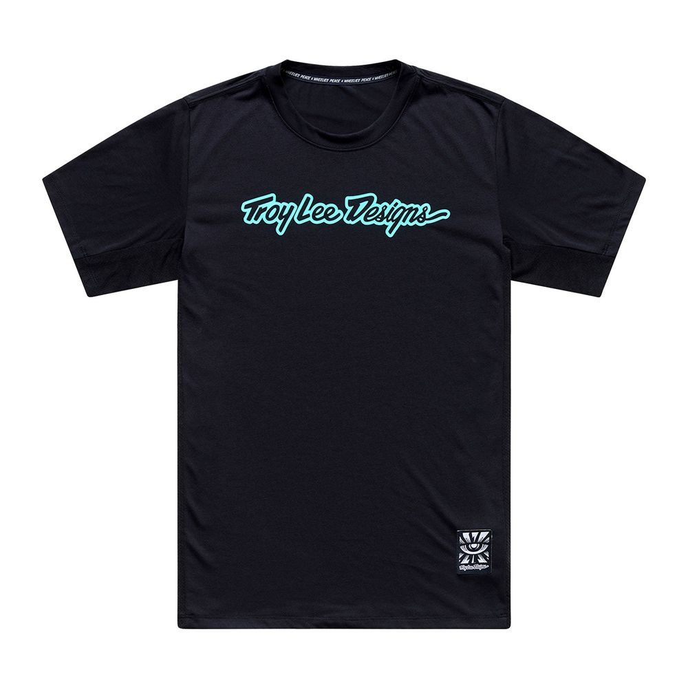 SKYLINE RIDE TEE SIGNATURE BLACK / REAL TEAL