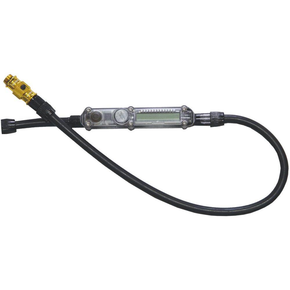 ABS MICRO FLOOR DRIVE HOSE W/DIGITAL GAUGE GOLD/HI GLOSS