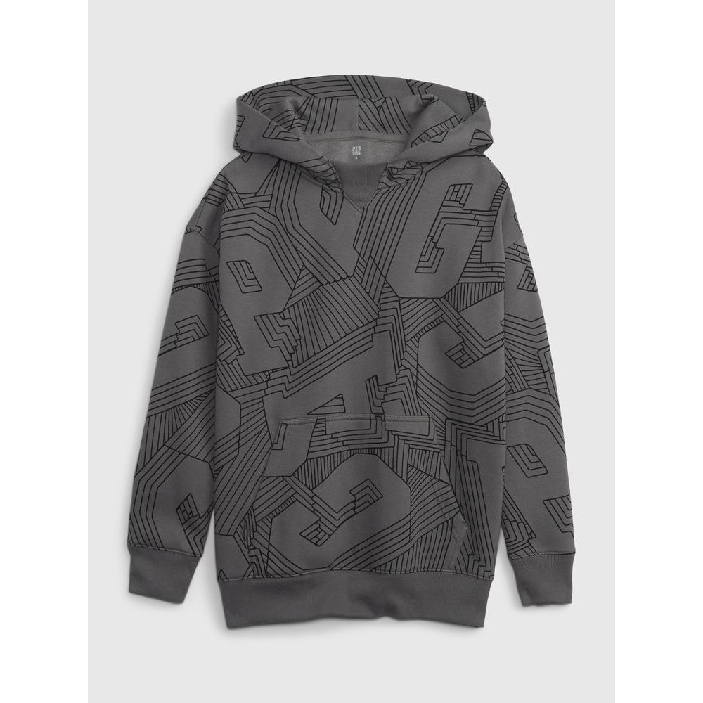 795624-00 Dětská mikina s kapucí Šedá