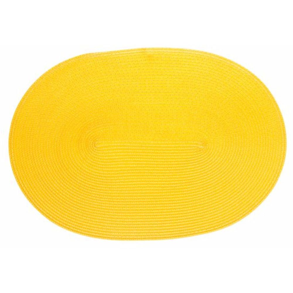 Prostírání oválné 45 x 31 cm žluté