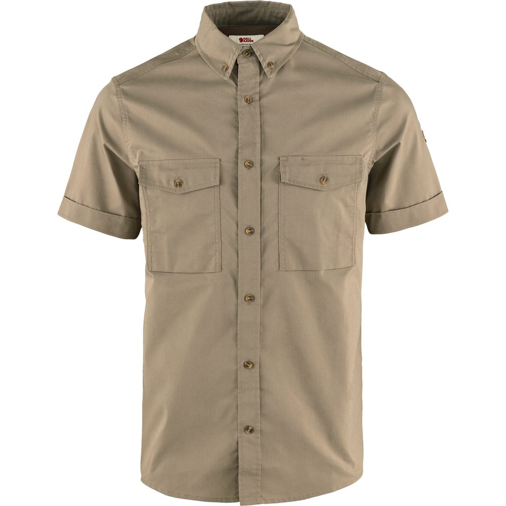 Övik Air Stretch SS Shirt M Suede Brown