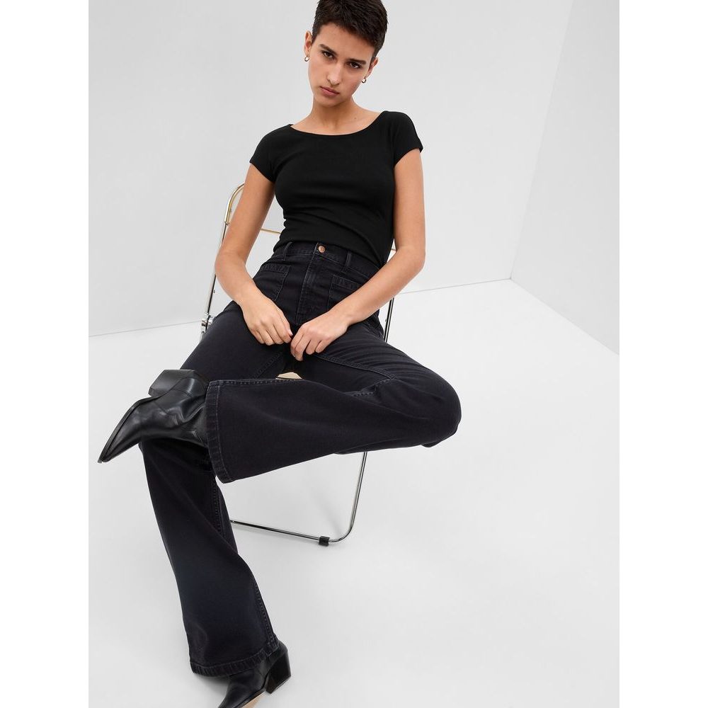 540672-03 Tričko s krátkým rukávem Černá