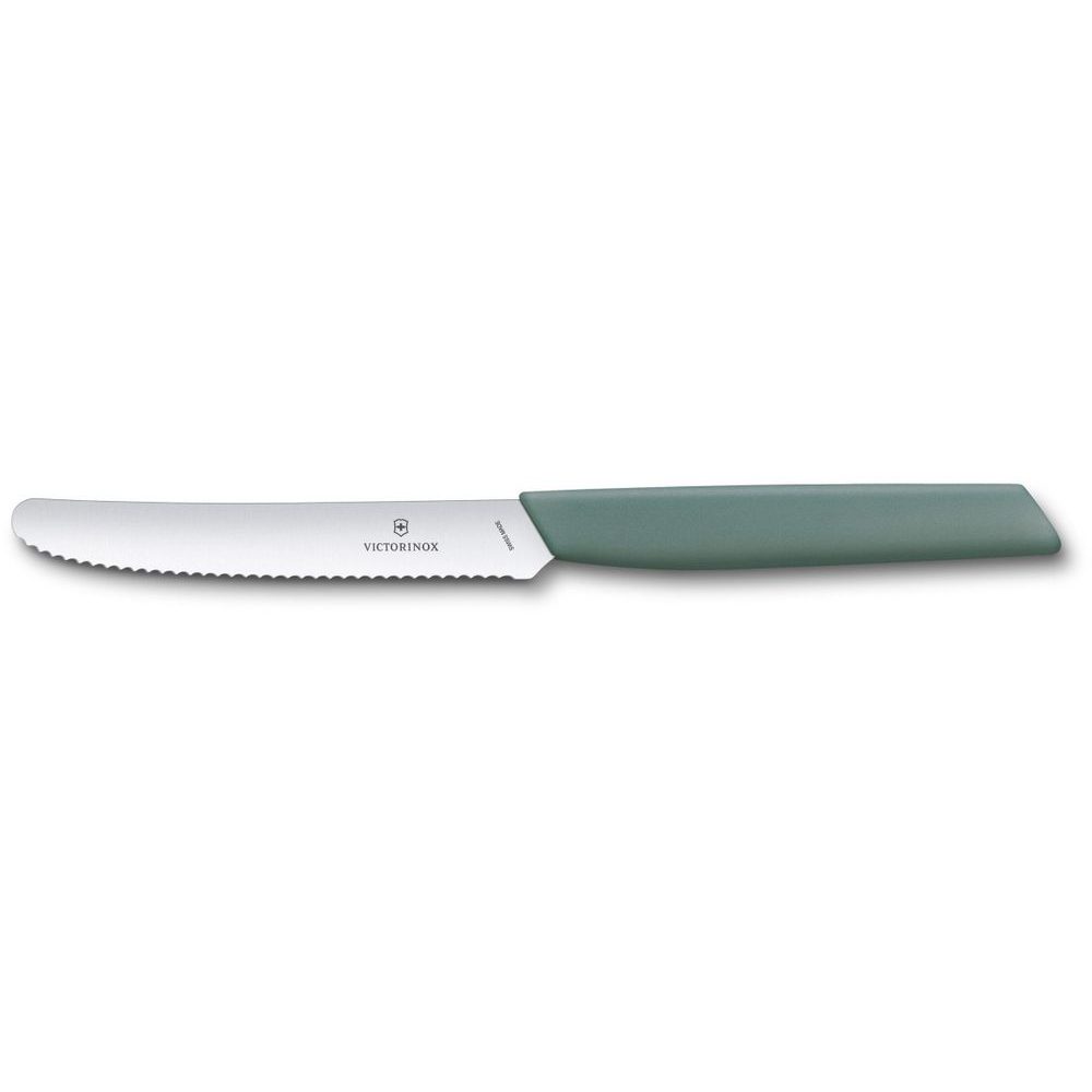 Swiss Modern 11 cm tomato knife sage green