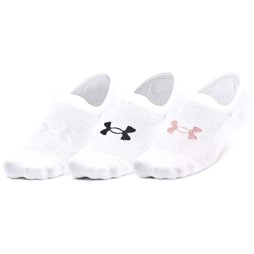 UA Essential UltraLowTab 3pk-WHT