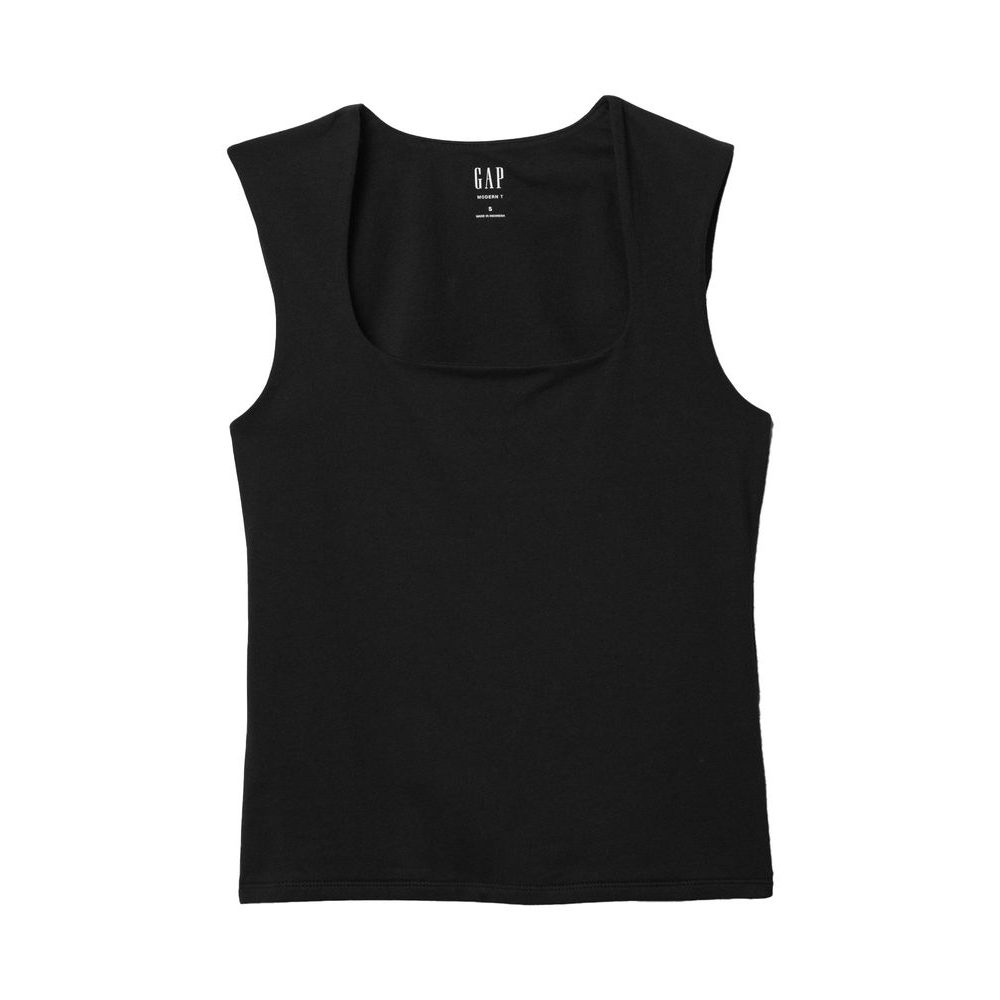 Strečový top Černá