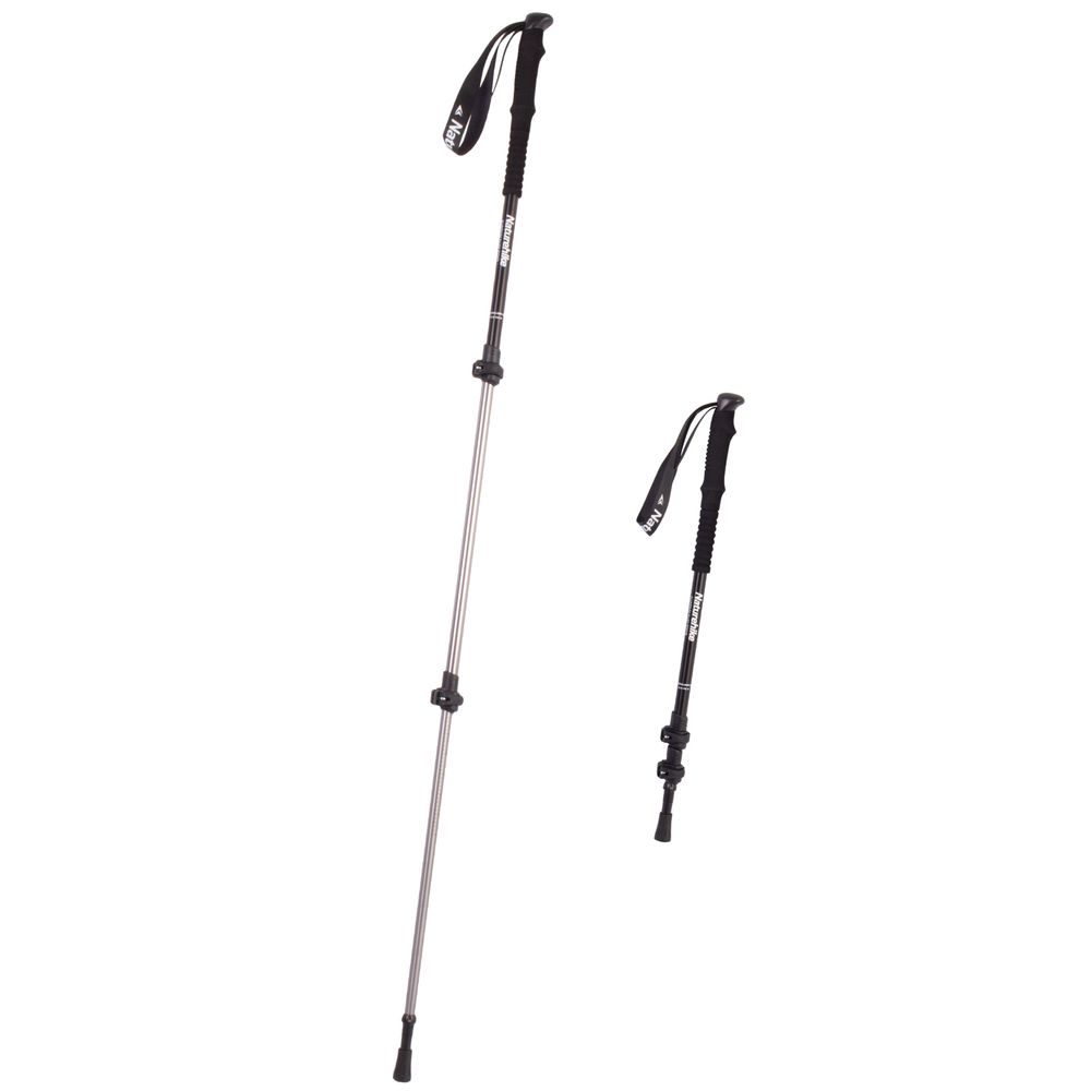 NH17D001-Z-09 trekingová hůl černá, 62-135 cm