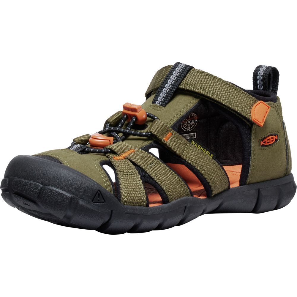 SEACAMP II CNX YOUTH, dark olive/gold flame