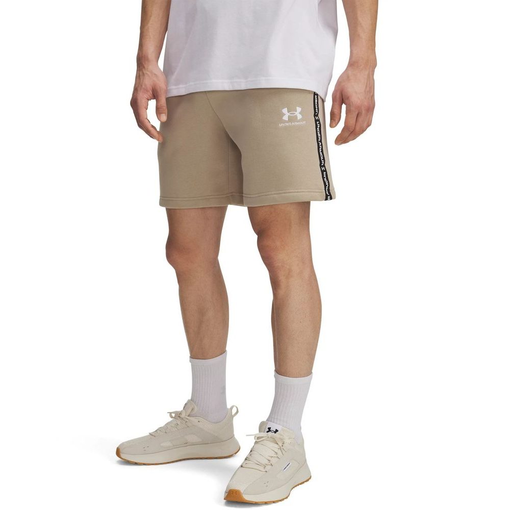 UA Icon Fleece Short Taping-BRN