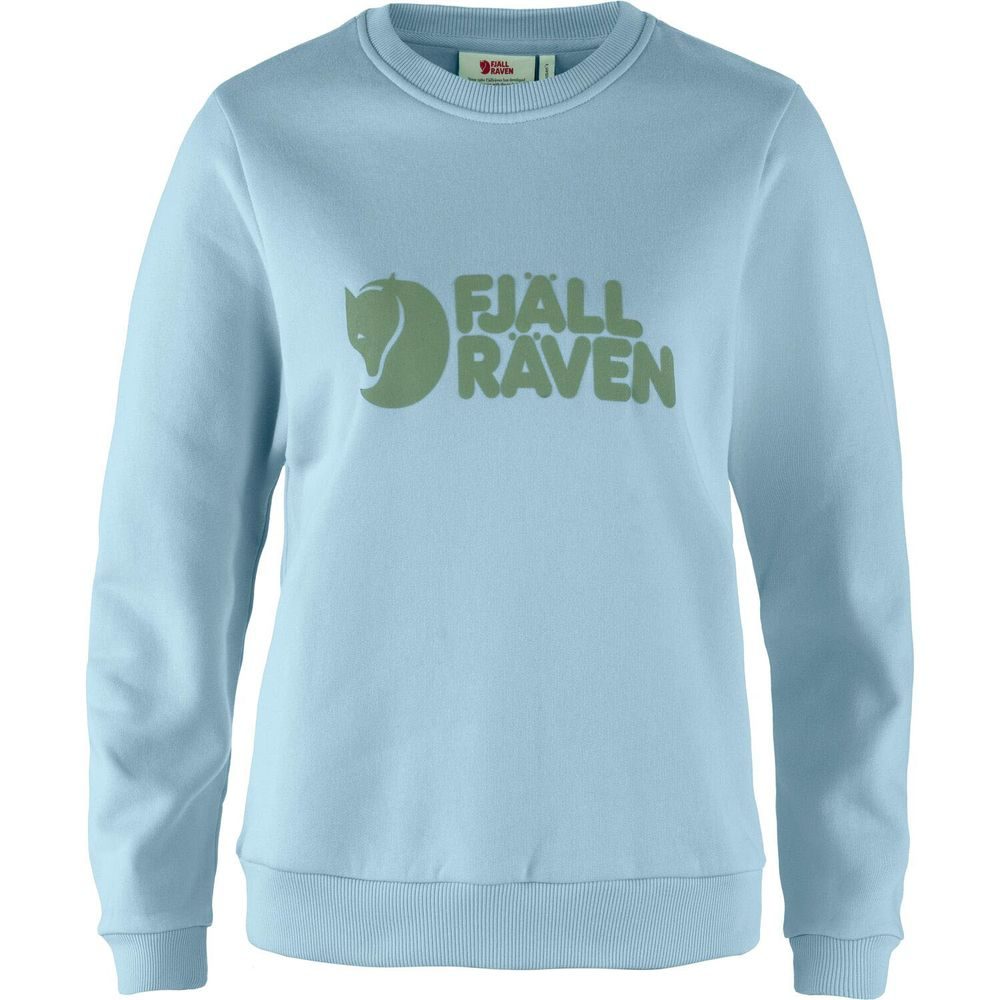 Fjällräven Logo Sweater W Breeze Blue-Patina Green