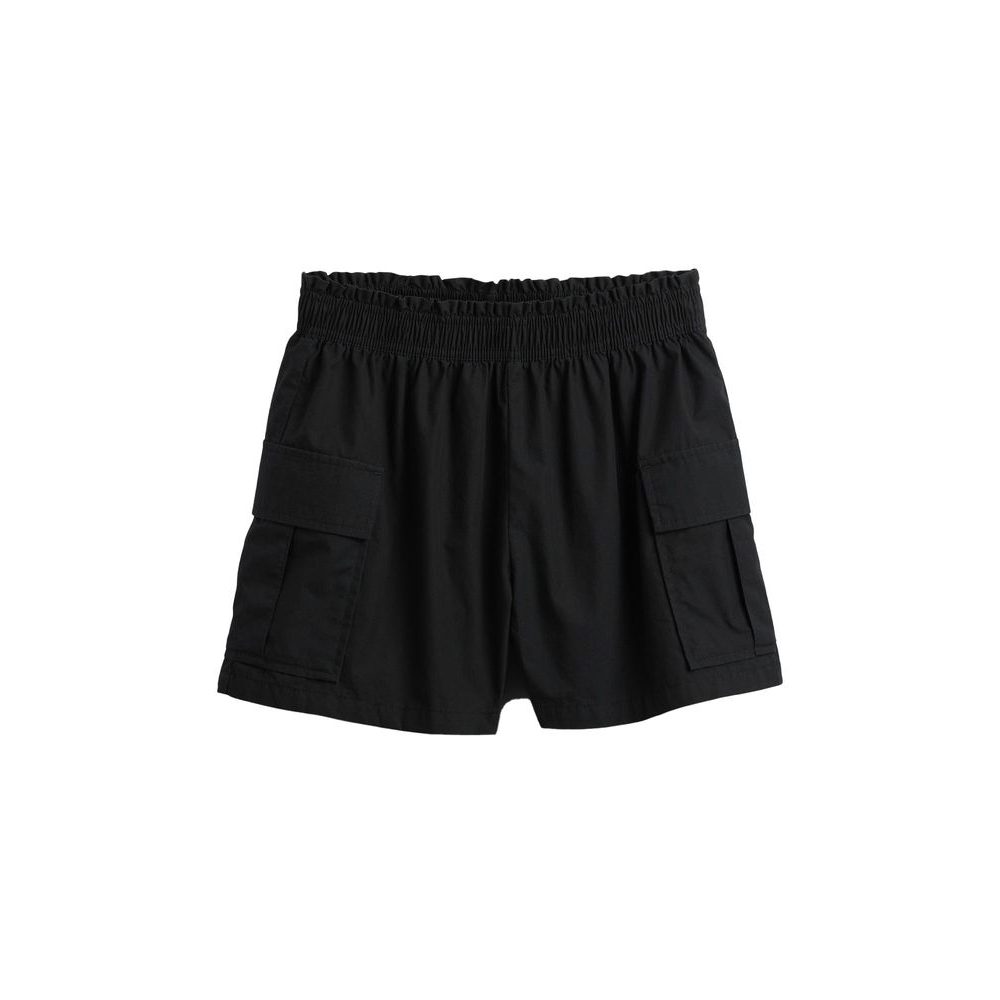 Dětské popelínové cargo kraťasy Černá