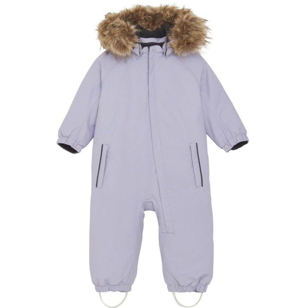 Coverall W. Fake Fur-Languid Lavender