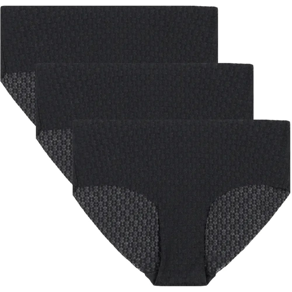 UA Pure Stretch Mesh HIP - 3pk black