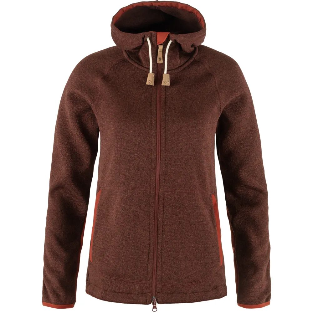 Övik Fleece Hoodie W Autumn Leaf