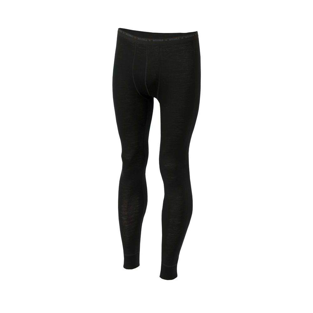 LightWool Longs, JET BLACK, Man