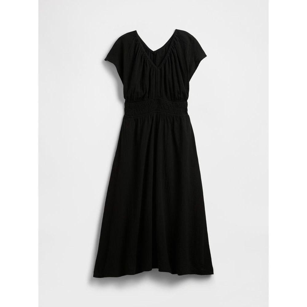 Maxi šaty s kapsami Černá