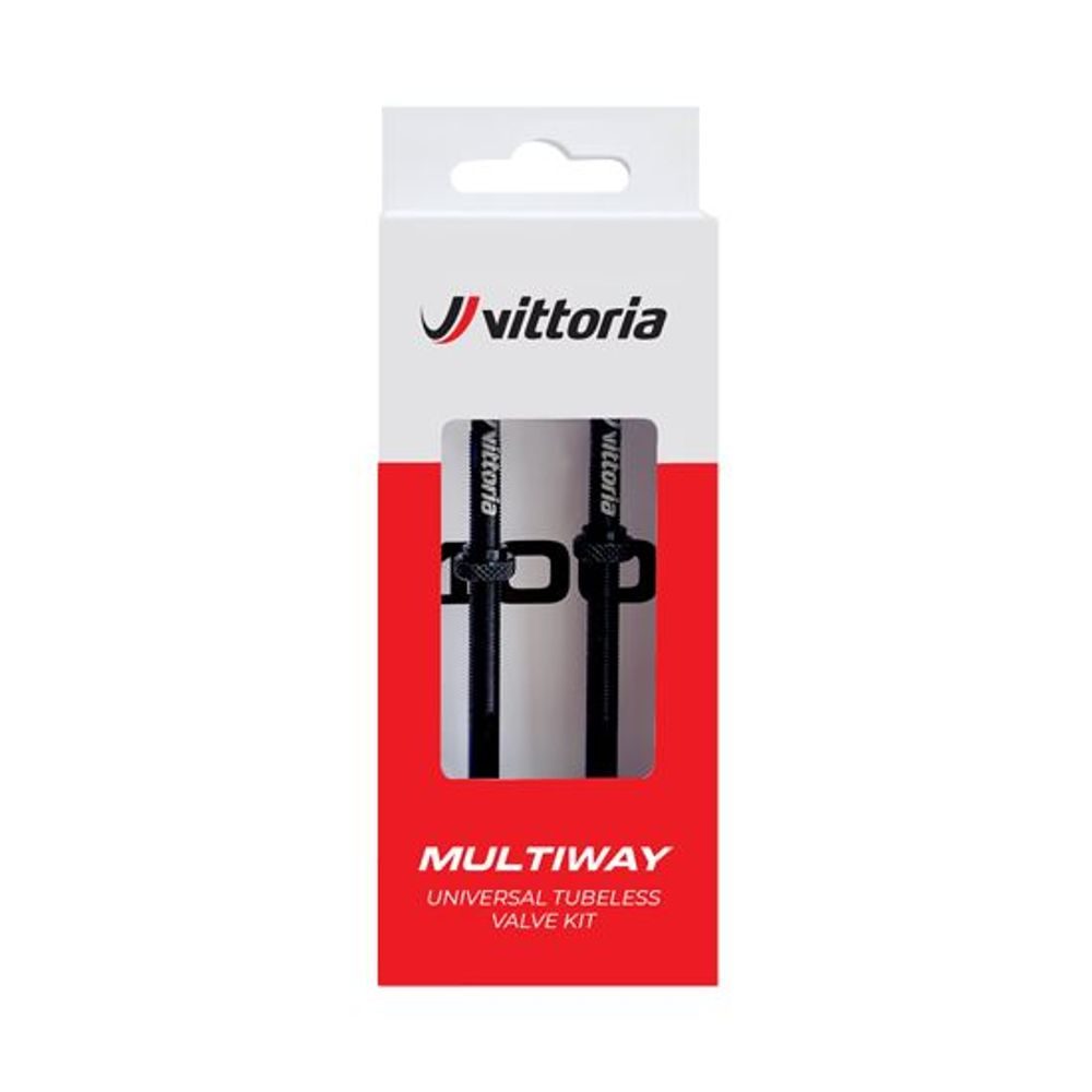 Multiway tubeless valve alloy black 60mm (2 pcs)
