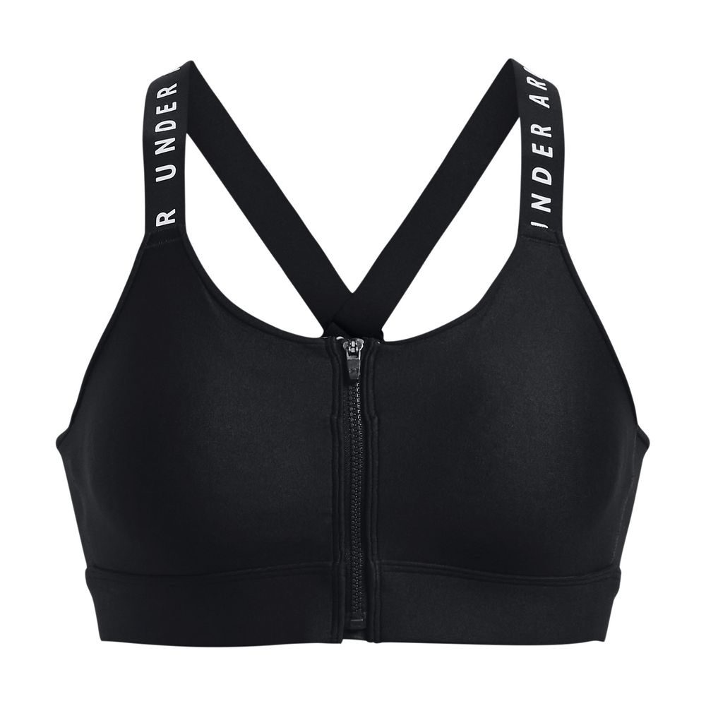 UA Infinity High Bra Zip, Black