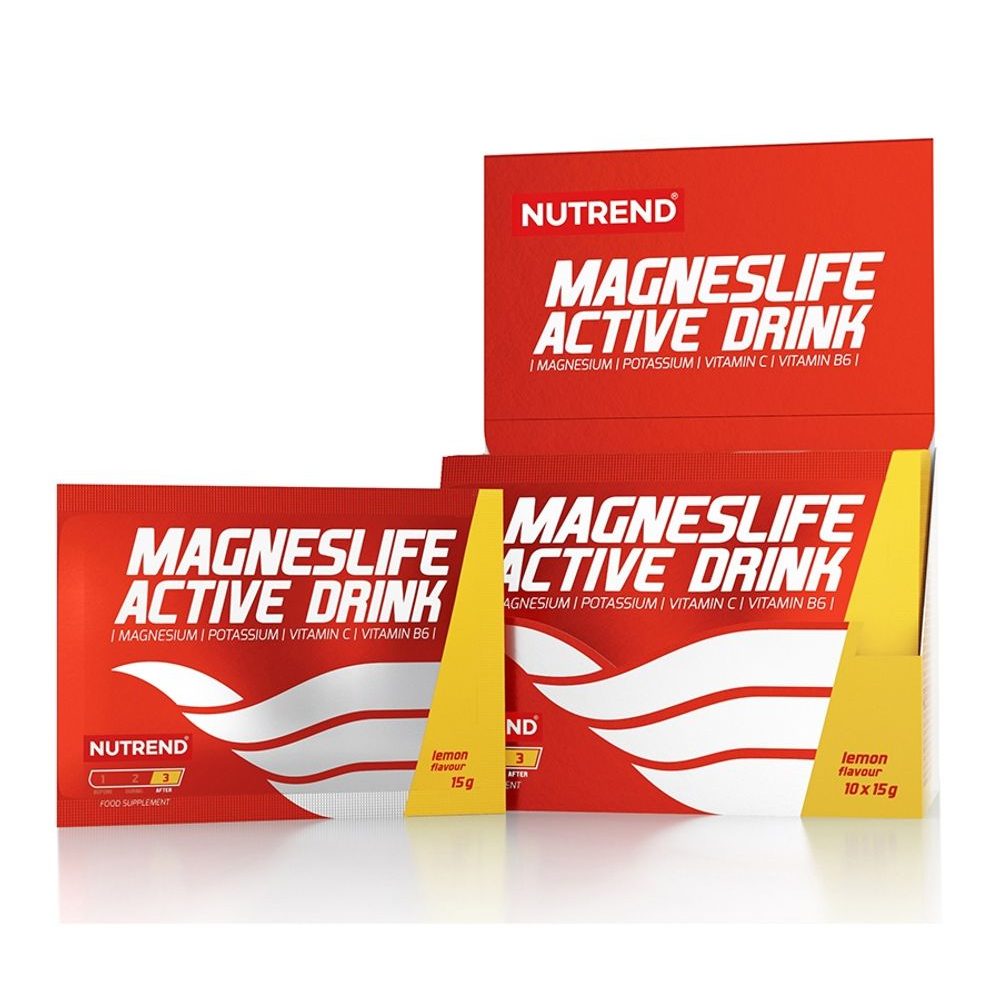 Magneslife Active Drink 10x 15 g box, citron