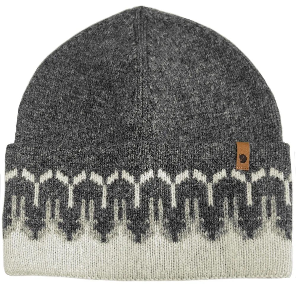 Övik Path Knit Beanie, Chalk White-Grey
