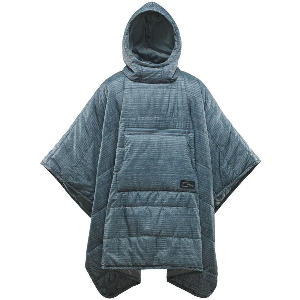 HONCHO PONCHO Blue Woven Print