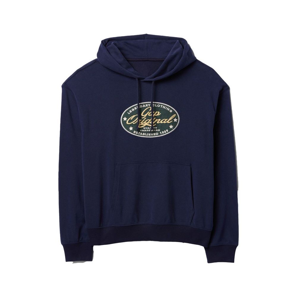 Oversize mikina s logem Americana Tmavě modrá