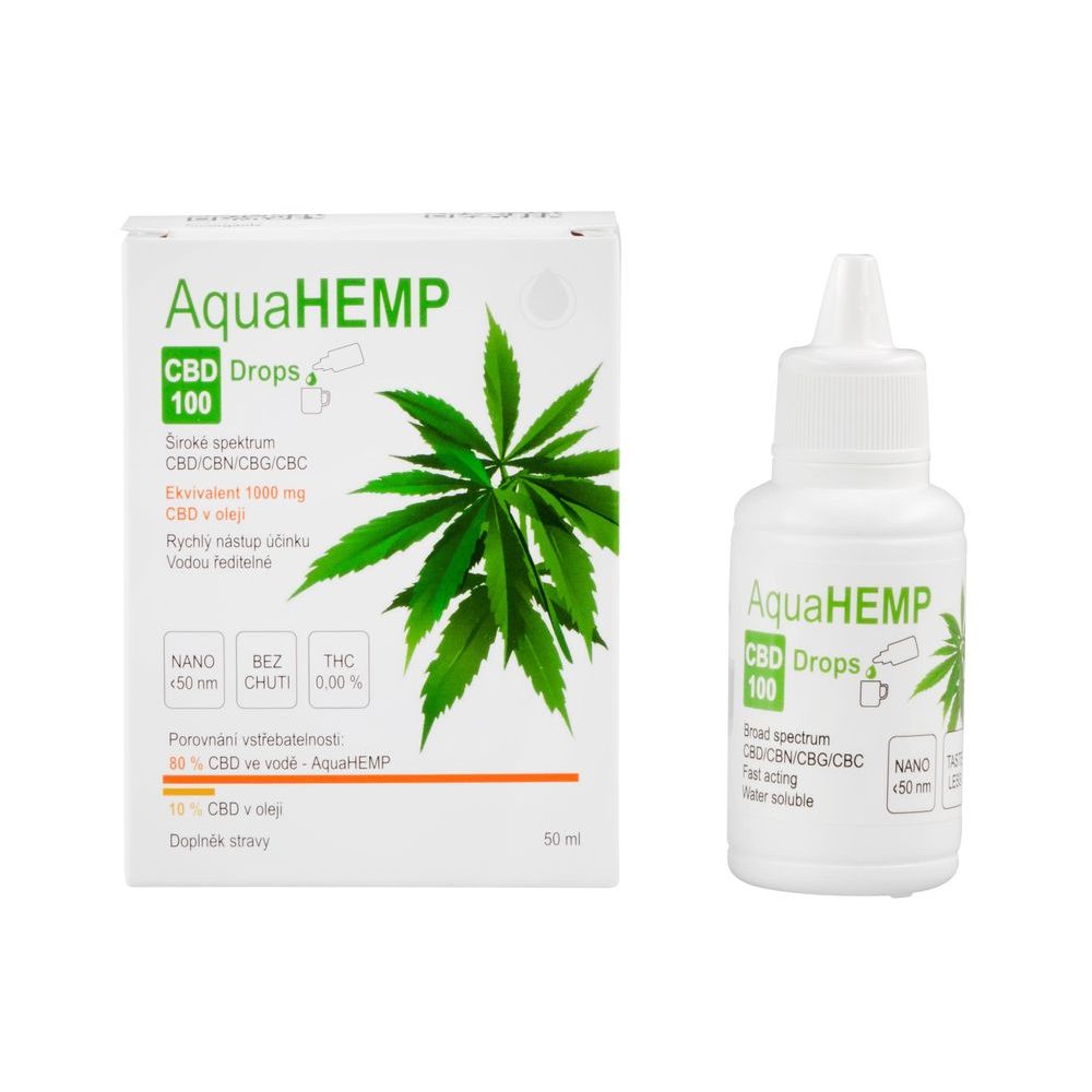 AquaHEMP CBD 100 Drops 50 ml