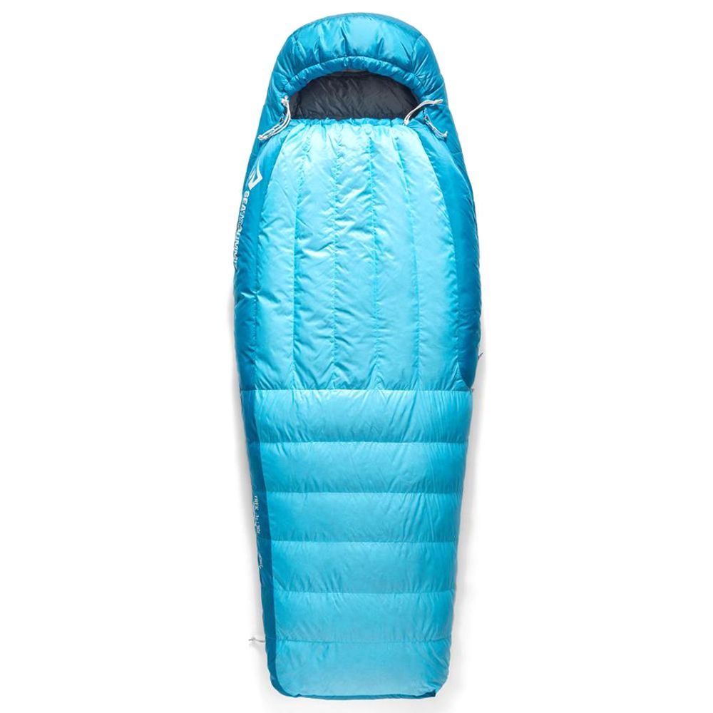 Trek Women's -1C Down Sleeping Bag Long Blue Atoll
